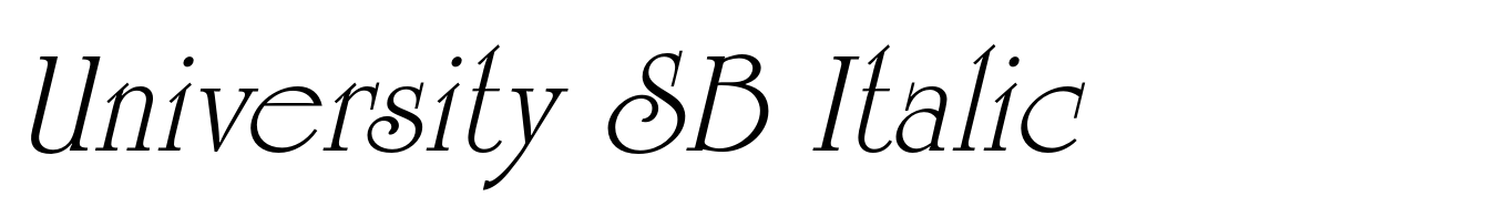 University SB Italic
